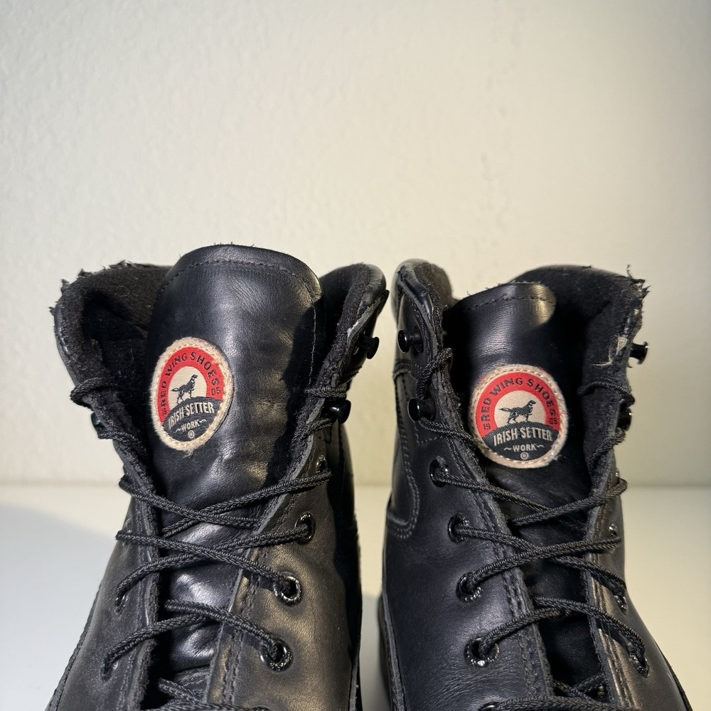 Irish Setter 83626 Farmington Black Leather Steel Toe Work Mens Boots Size 12 - Picture 9 of 12